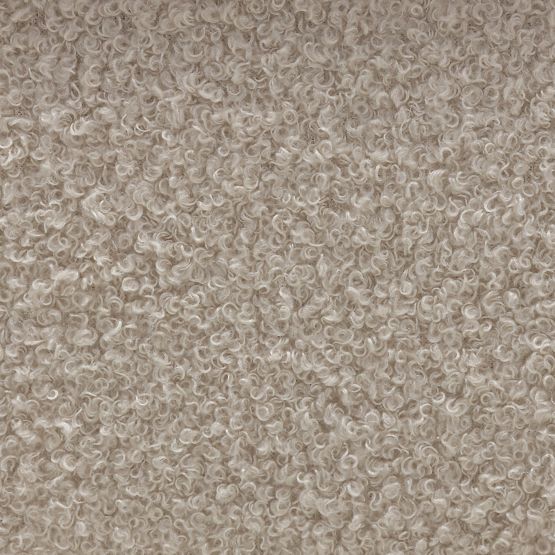 Čalúnená lavica Loppo svetlo béžová, boucle, Orech Wisconsin