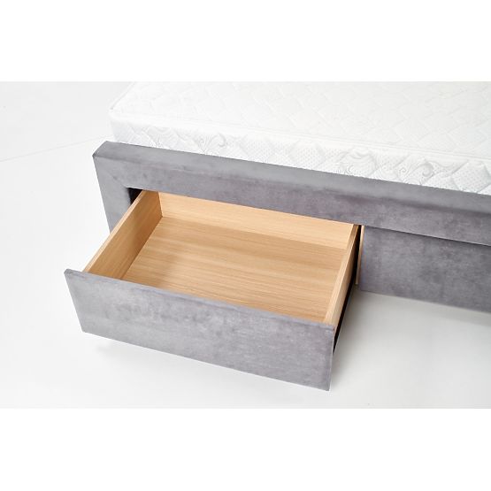 Čalúnená posteľ 160x200 SABRINA - tmavo šedá