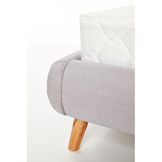 Čalúnená posteľ ELANDA 160X200 cm - svetlo šedá