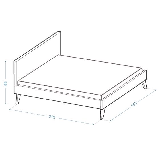 Čalúnená posteľ HEAVEN 140 x 200 cm - Krémová