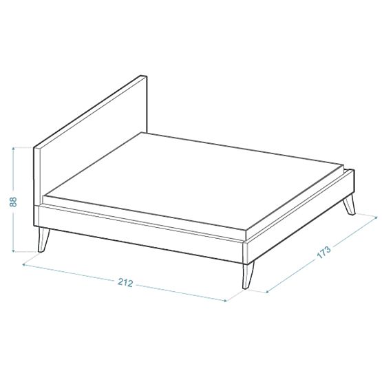 Čalúnená posteľ HEAVEN 160 x 200 cm - Krémová