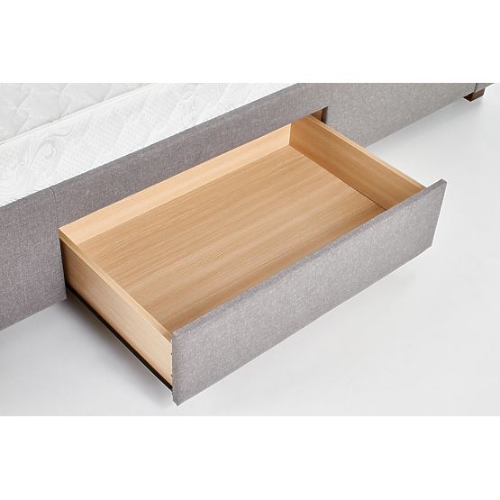 Čalúnená posteľ MODENA 140 cm so zásuvkami sivá (6p=1ks)