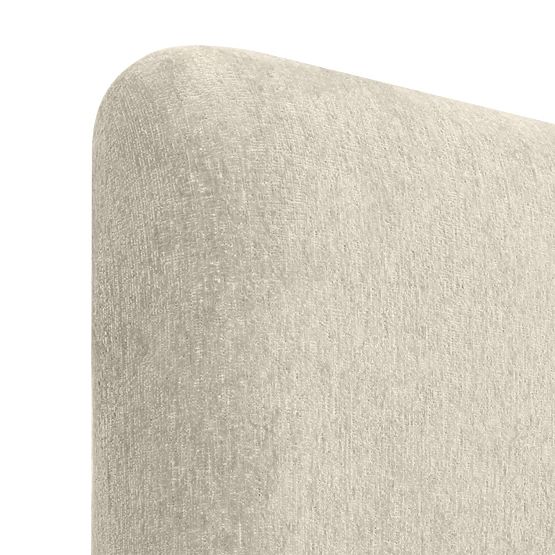 Čalúnená posteľ Rolly 160x200 cm, s roštom, zaoblená, svetlosivá