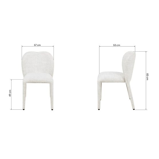 Čalúnená stolička Asan, béžovošedá