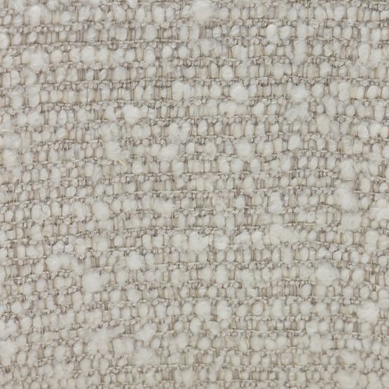 Čalúnená stolička Elaine béžová, oblý tvar