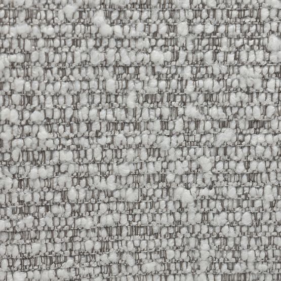 Čalúnená stolička Falone sivá, boucle, oblé tvary