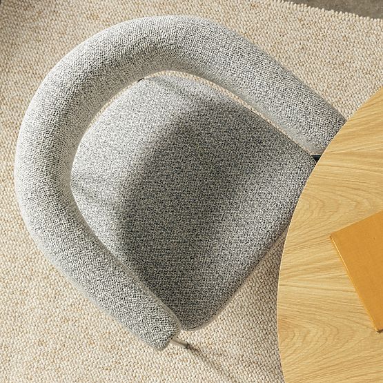 Čalúnená stolička Portia sivá