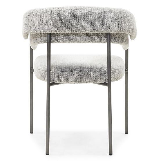 Čalúnená stolička Portia sivá