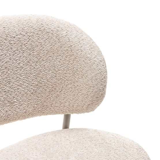 Čalúnená stolička Safira béžová, boucle
