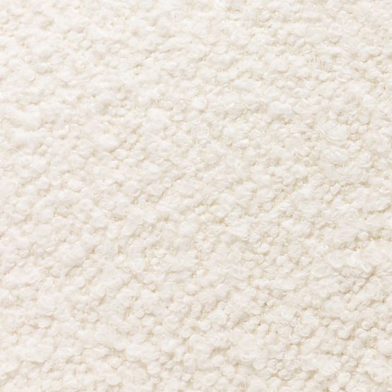 Čalúnené kreslo Imai biele, oblé tvary