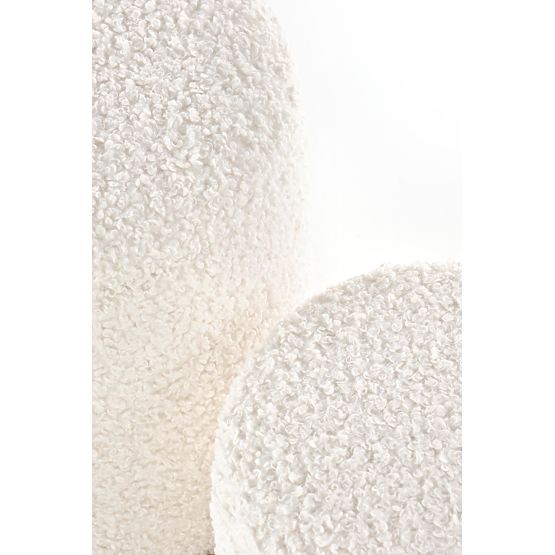 CANCUN sada 2 pufov, krémová / prírodná (1p=1sada)