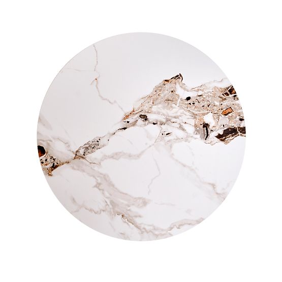 CARINA_S konferenčný stolík béžový mramor / orech (2p=1ks)