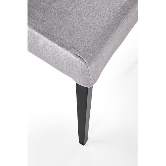 CLARION 2 stoličky čierne / poťah: MONOLITH 85 (popol) (1p=2ks)