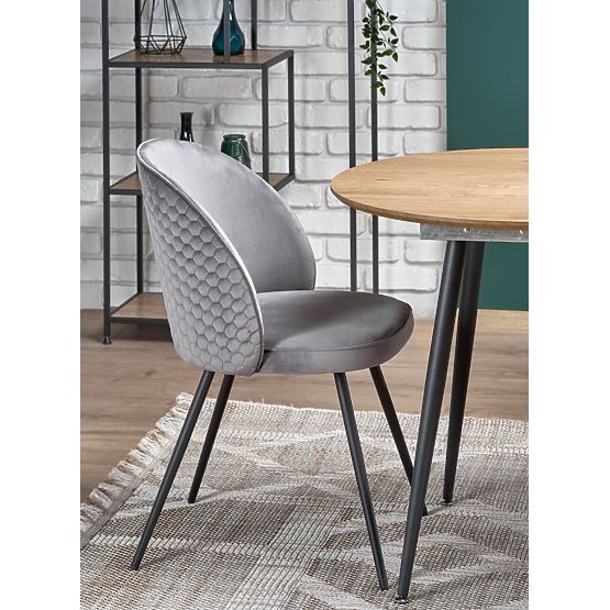 COLORADO rozkladací stôl, doska - zlatý dub, rám - čierny (2p=1ks)