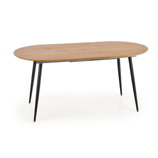 COLORADO rozkladací stôl, doska - zlatý dub, rám - čierny (2p=1ks)