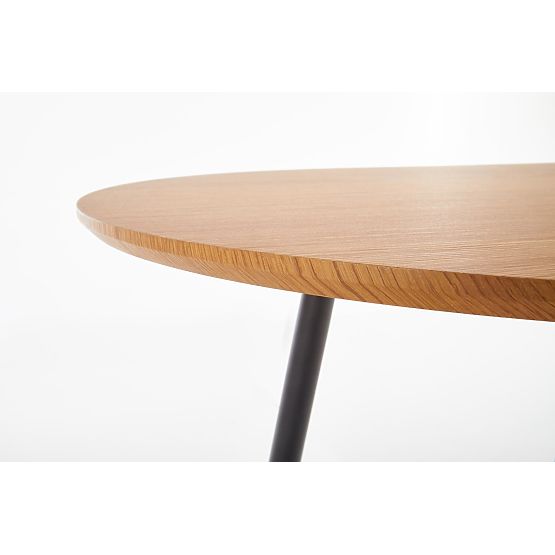 COLORADO rozkladací stôl, doska - zlatý dub, rám - čierny (2p=1ks)