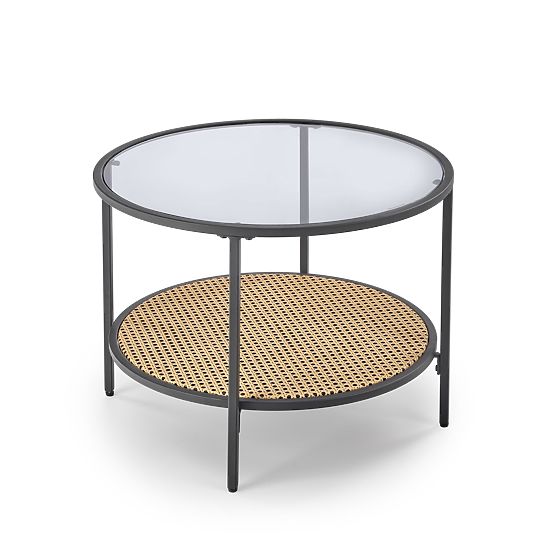 DAKOTA konferenčný stolík dymový / prírodný (1p=1ks)