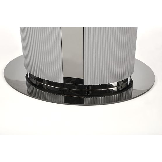 DANCAN rozkladací stôl, biely mramor / šedý / svetlo šedý / čierny (3p=1ks)