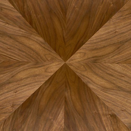 DANILO okrúhly stôl, doska - orechová, nohy - čierne (2p=1ks)