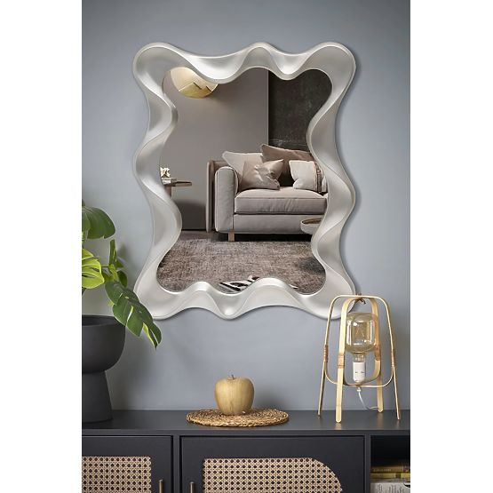 DECO nástenné zrkadlo, strieborné antické (1p=1ks)