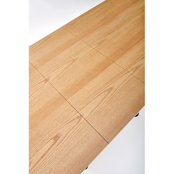 DERRICK rozkladací stôl prírodný dub / čierny (2p=1ks)