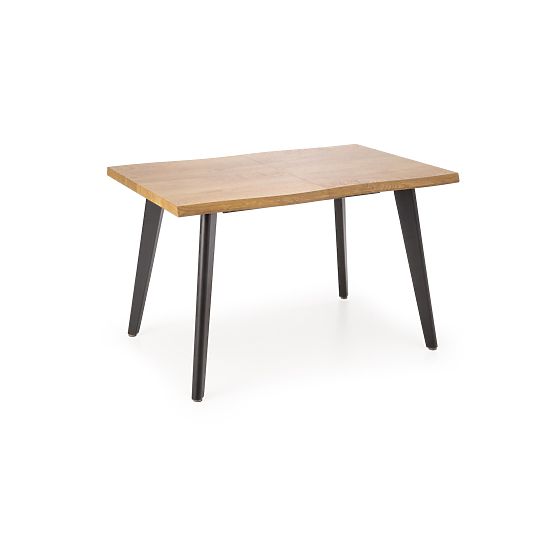 DICKSON 2 rozkladací stôl 150-210/90 cm, doska - prírodná, nohy - čierne (2p=1ks)