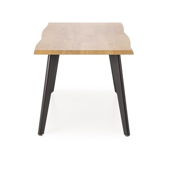 DICKSON 2 rozkladací stôl 150-210/90 cm, doska - prírodná, nohy - čierne (2p=1ks)