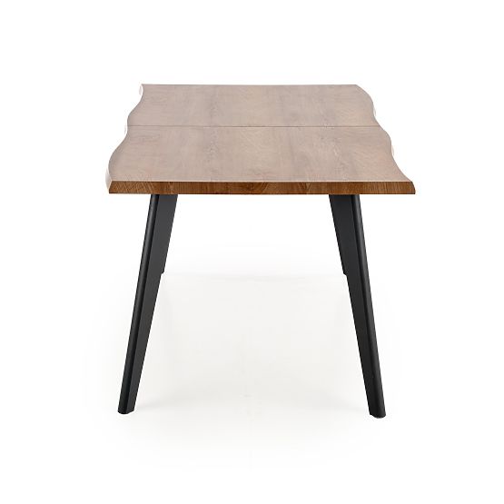 DICKSON rozkladací stôl 120-180/80 cm, doska - prírodná, nohy - čierne (2p=1ks)