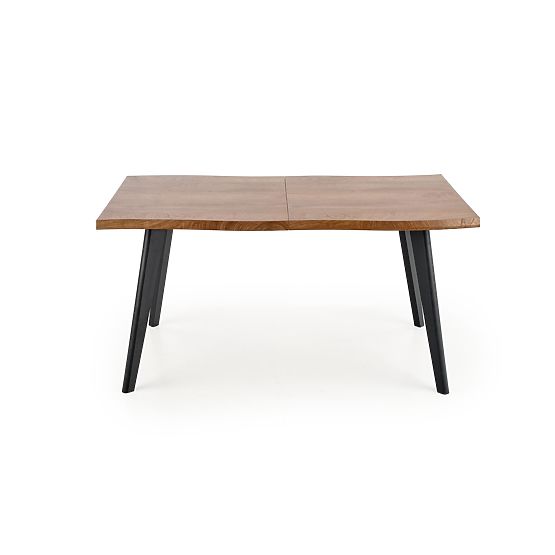 DICKSON rozkladací stôl 120-180/80 cm, doska - prírodná, nohy - čierne (2p=1ks)