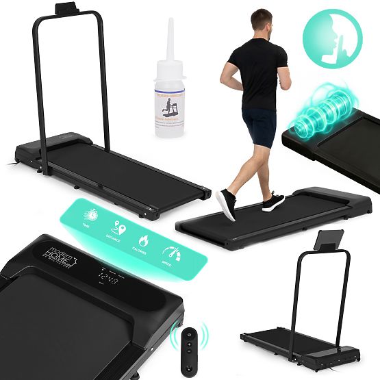 Domáci bežecký pás s elektrickým držiakom walking pad tréningový pod stôl 10 km/h ModernHome
