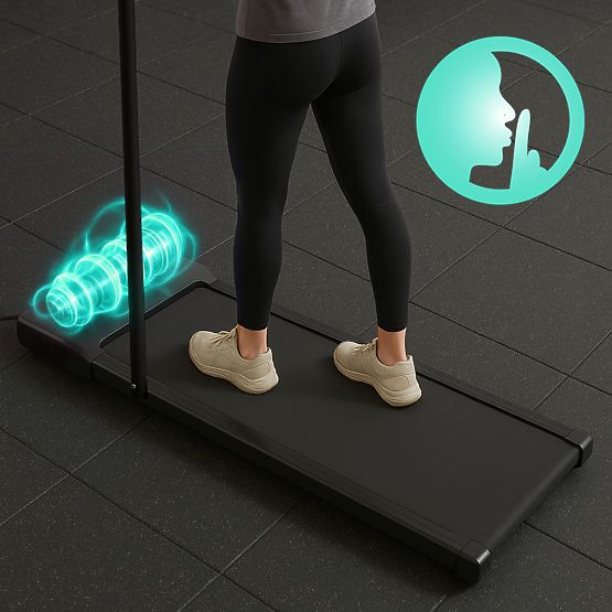 Domáci bežecký pás s elektrickým držiakom walking pad tréningový pod stôl 10 km/h ModernHome