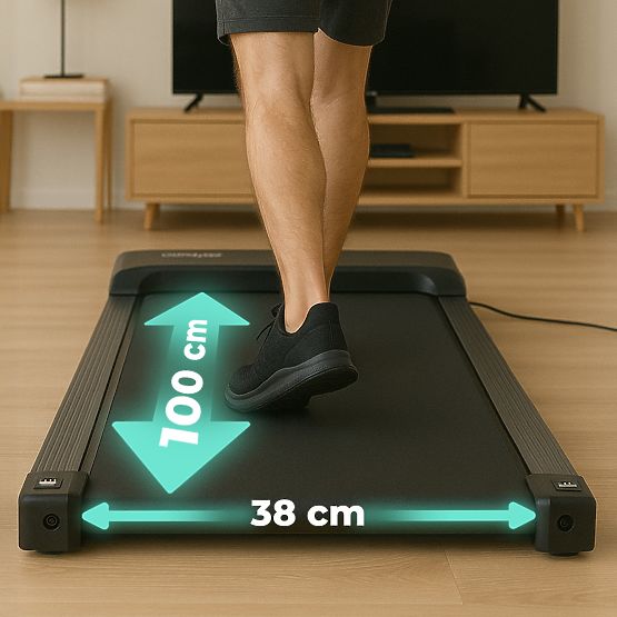 Domáci elektrický bežecký pás walking pad pod stôl 6 km/h ModernHome