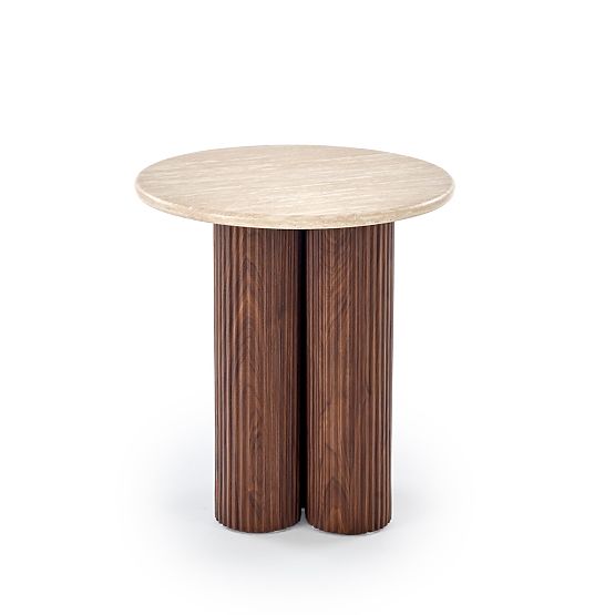 DOROTEA_S konferenčný stolík travertín / orech (2p=1ks)