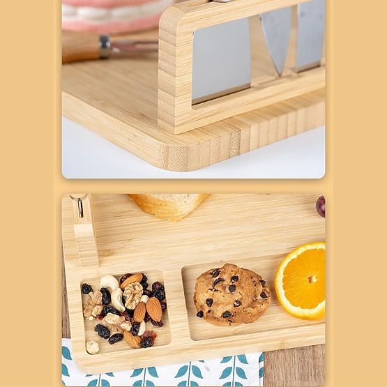 Doska na syry a občerstvenie Salers s príborom