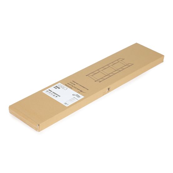 Drevená moderná polica kovový rám LOFT 4 police čierna