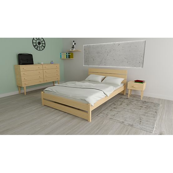Drevená posteľ Max 200 x 90 cm - borovica