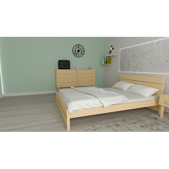 Drevená posteľ Max 200 x 90 cm - borovica