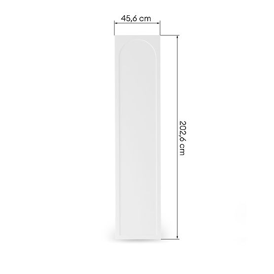 Dvere k skrini Neroli, 45,6 cm, oblúková výplň, biela, ľavá