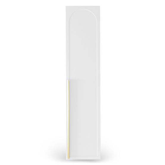 Dvere ku skrini Neroli, 45,6 cm, oblúkový panel, biely, pravý