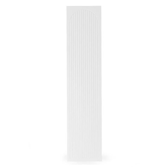 Dvere pre skriňu Neroli, 45,6 cm, oblúkové drážky, biela, pravá