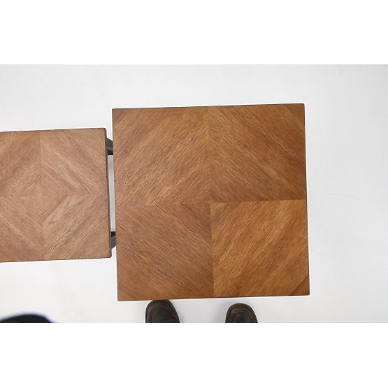 ELZA sada 2 lavíc, orechová / čierna (1p=1ks)