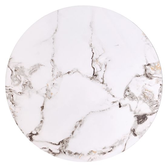 FATIMA sada 2 lavíc, biely mramor / čierna (1p=1ks)