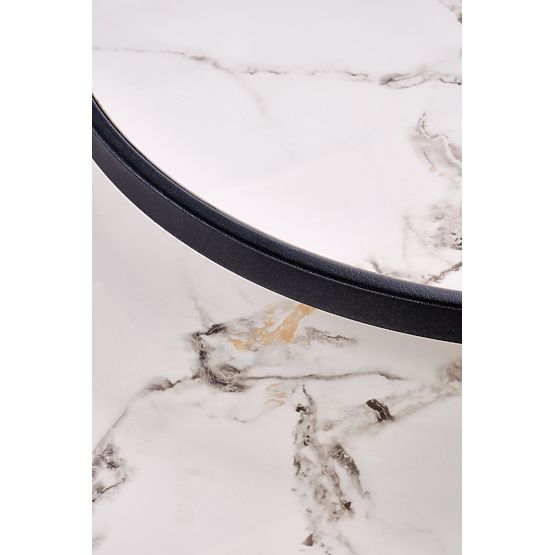 FATIMA sada 2 lavíc, biely mramor / čierna (1p=1ks)