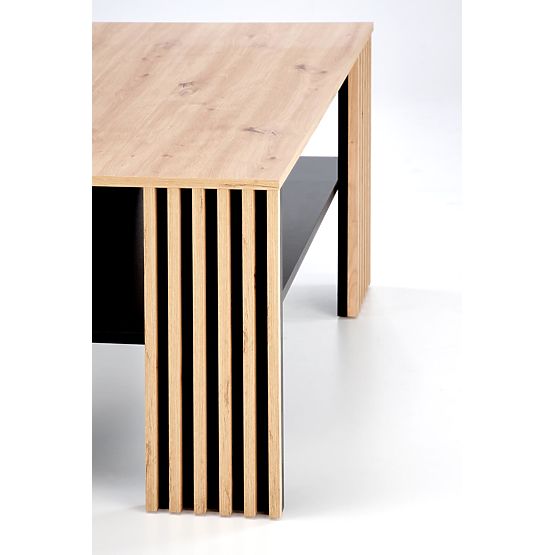 FEMINA konferenčný stolík dub artisan/čierny