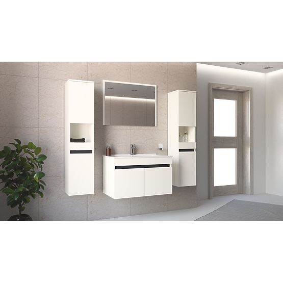 FIGARO Zrkadlo 80 cm biela