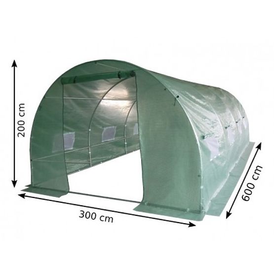 Fóliový tunel - záhradný skleník - 3x6 m