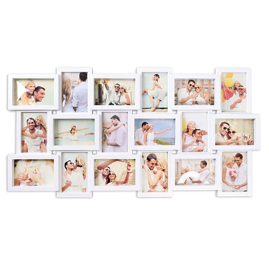 Fotorámik na 18 fotografií Morka biela