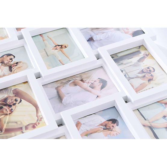 Fotorámik na 18 fotografií Morka biela