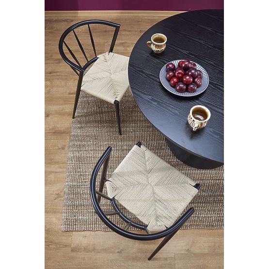 GINTER okrúhly stôl, čierny (2p=1ks)