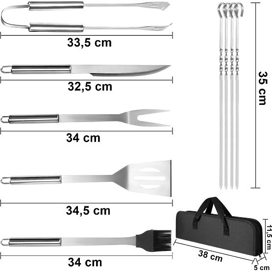Grilovacie príslušenstvo ISCO + obal